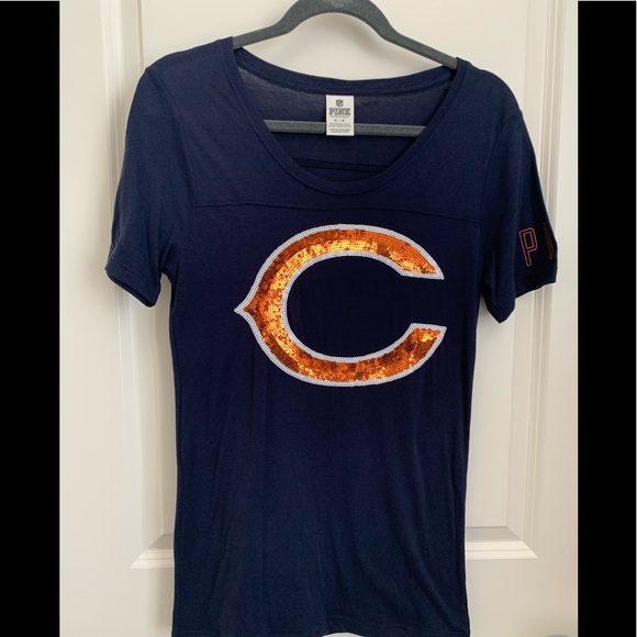 PINK Victoria's Secret Tops - VS PINK NFL Chicago Bears sequence fitted tee